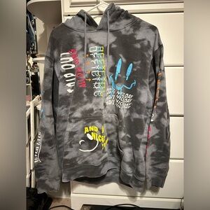 Graphic Gray Hoodie Sweater